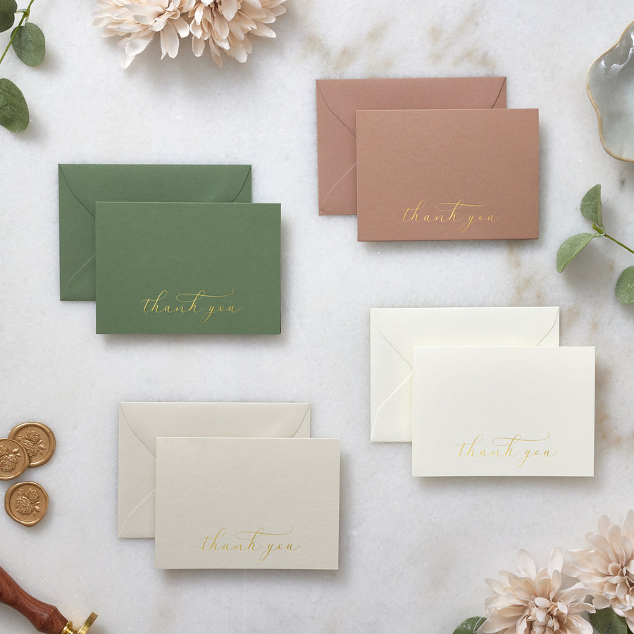 Earth Tones Thank You Cards