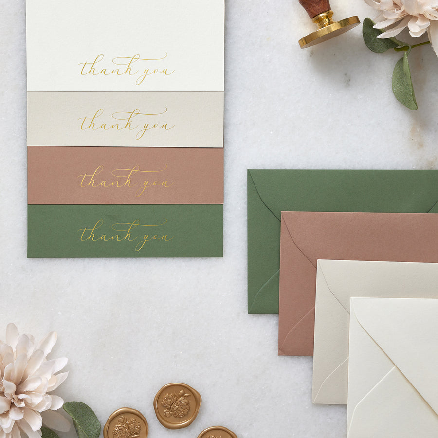 Earth Tones Thank You Cards